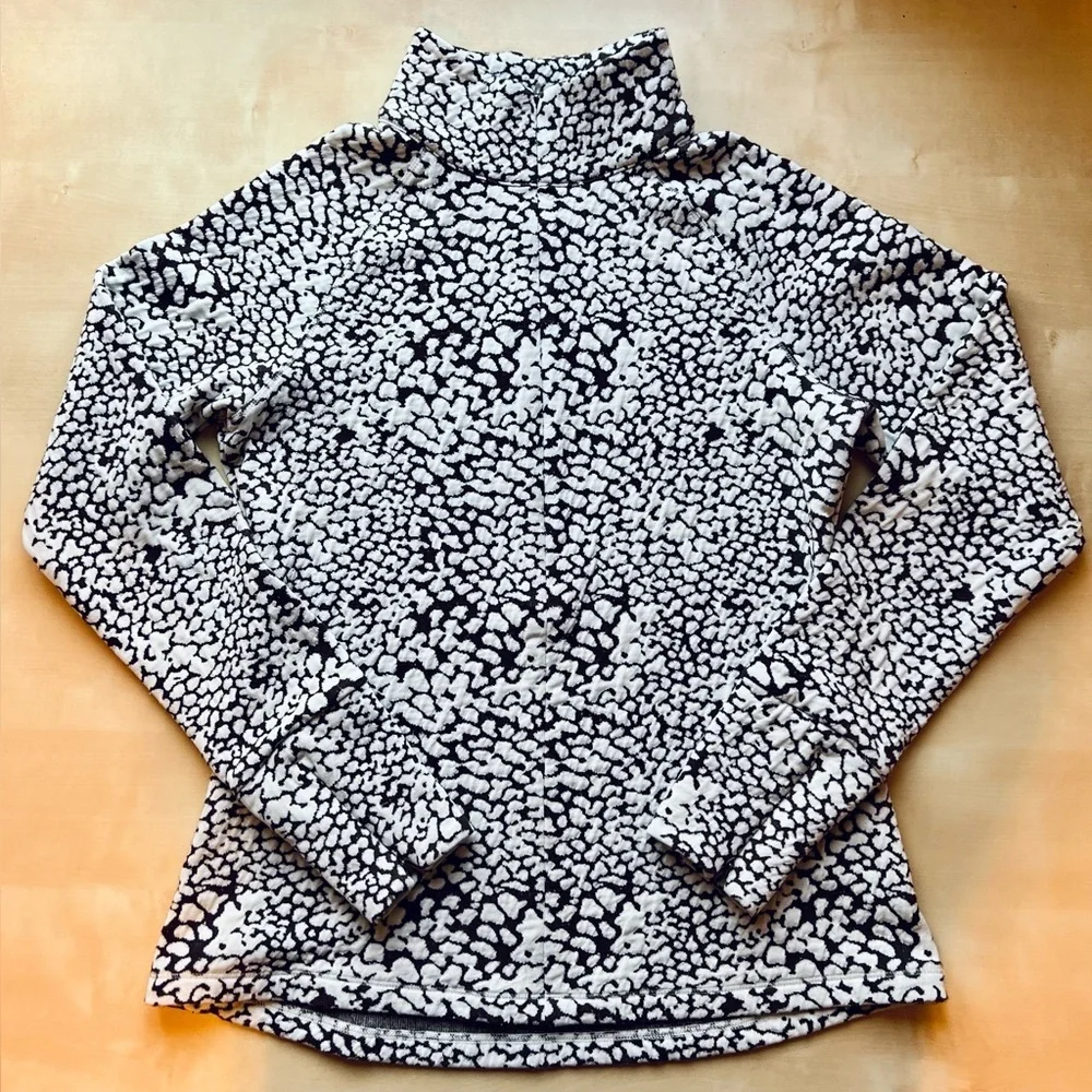 Lucy Brown and White Half-zip Pullover size small Workout Outdoor Layering - Picture 4 of 10